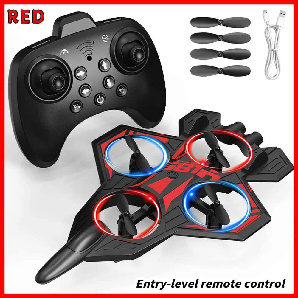 YL86 RC Plane with Camera Helicopter Three speed switching Aircraft Rolling at 360 ° Hover at Fixed Height RC Fighter Drone Toys