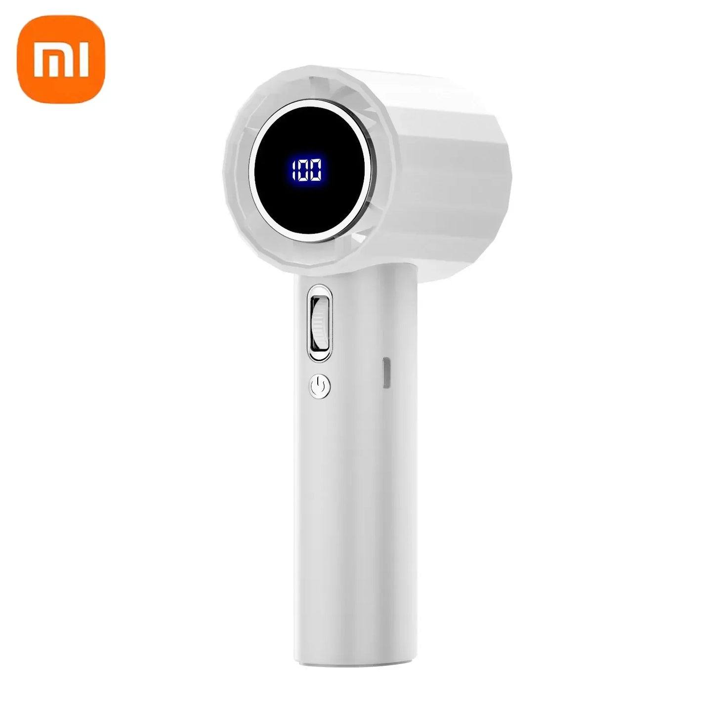 Xiaomi 2026 Handheld Turbo Fan R2 With Led Display And 100 Gears Wind Speed Usb Charging Small Wind Cannon High Speed