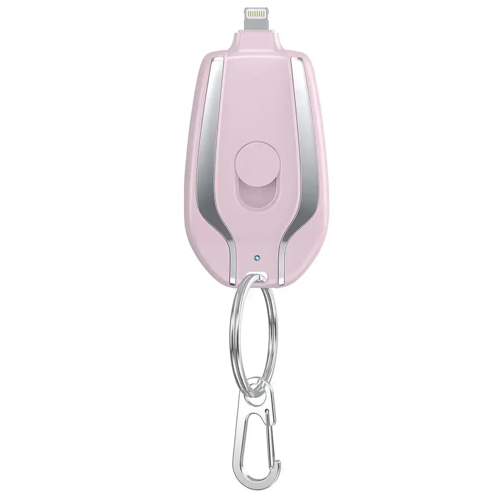 Mini Power Bank Key Ring 1500mAh Type-C Portable Keychain Charger External Spare Battery Pack for Iphone Xiaomi HUAWEI Powerbank