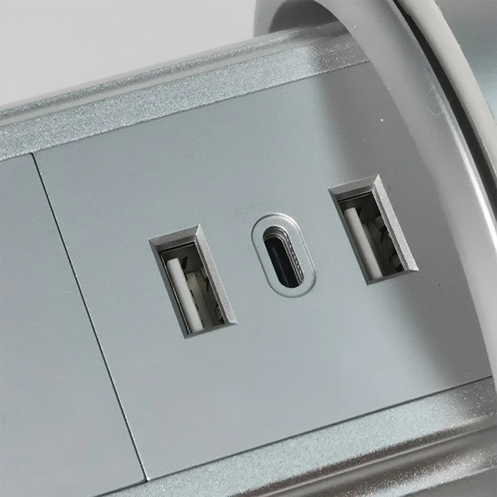 Kitchen Counter Pop Up Socket With USB Worktop Electrical Lifting Plug Outlet Tower Wireless Charger Smart Motorized Power Hub