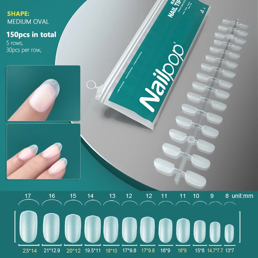 Nailpop 20g Soft Fake Nail Tips Gel Glue Polish Soak Off UV LED Nail Art Gel Short False Nail Extension Function Adhesive Gel