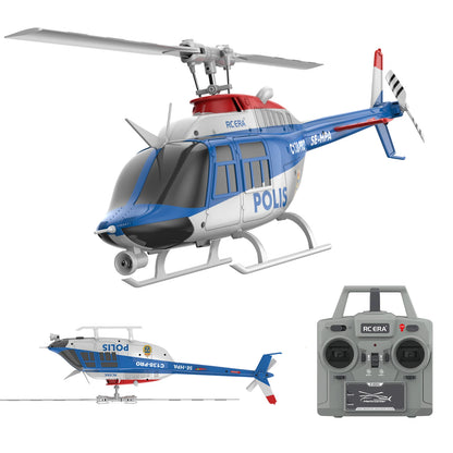 RC ERA C138 BELL 206 Jet Ranger 6-axis Gyro Stabilized Altitude Hold 4ch RC Helicopter Aircraft Hobby for Adults -RTF