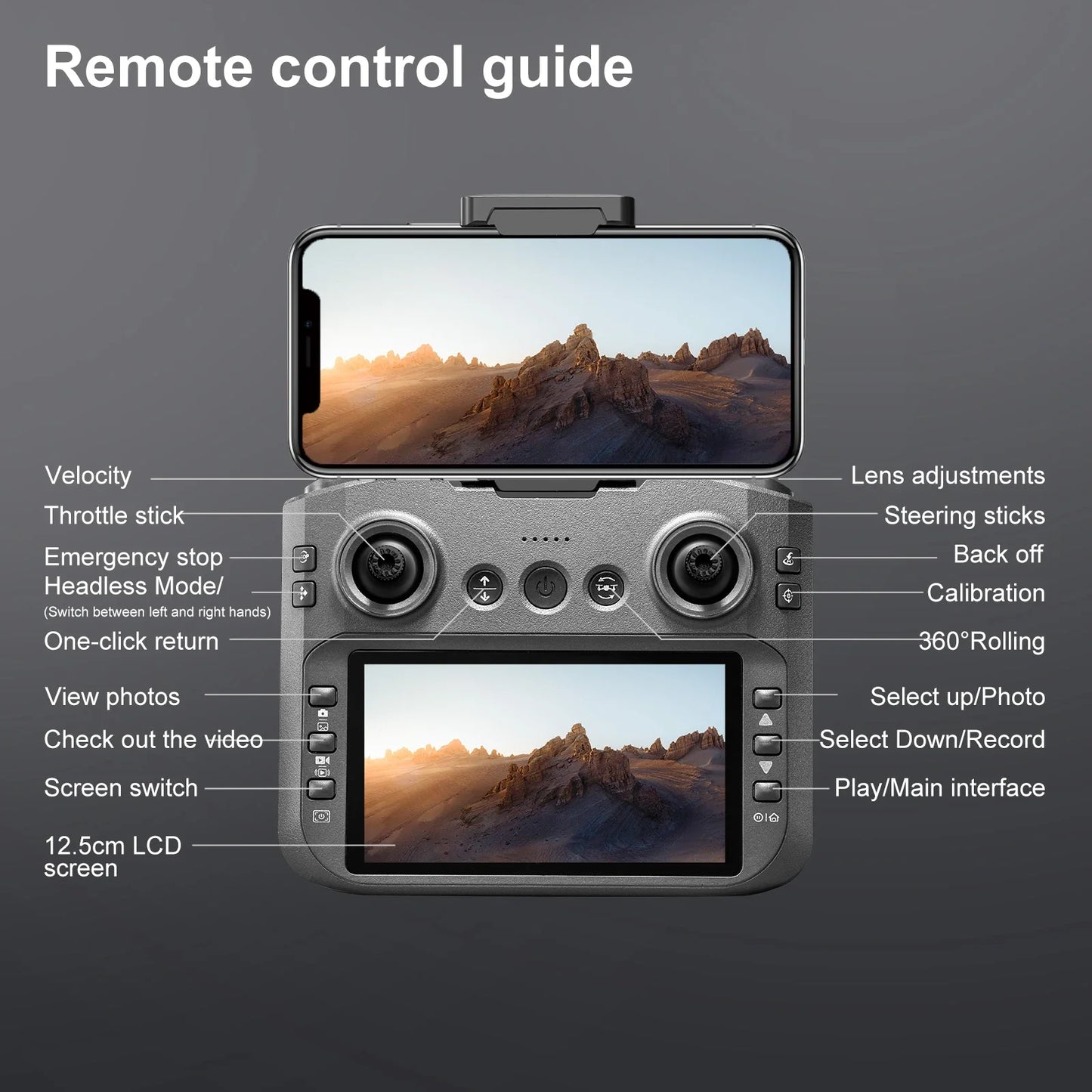 2025 New S156 Drone with Screen Brushless Optical Stream Positioning Quadcopter with Camera FPV Traverser Novice Toy Airplane