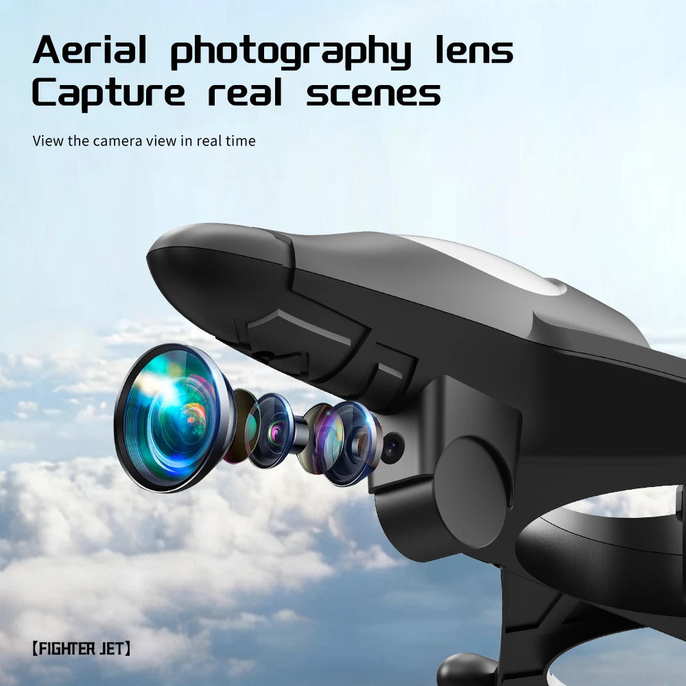 YL86 RC Plane with Camera Helicopter Three speed switching Aircraft Rolling at 360 ° Hover at Fixed Height RC Fighter Drone Toys
