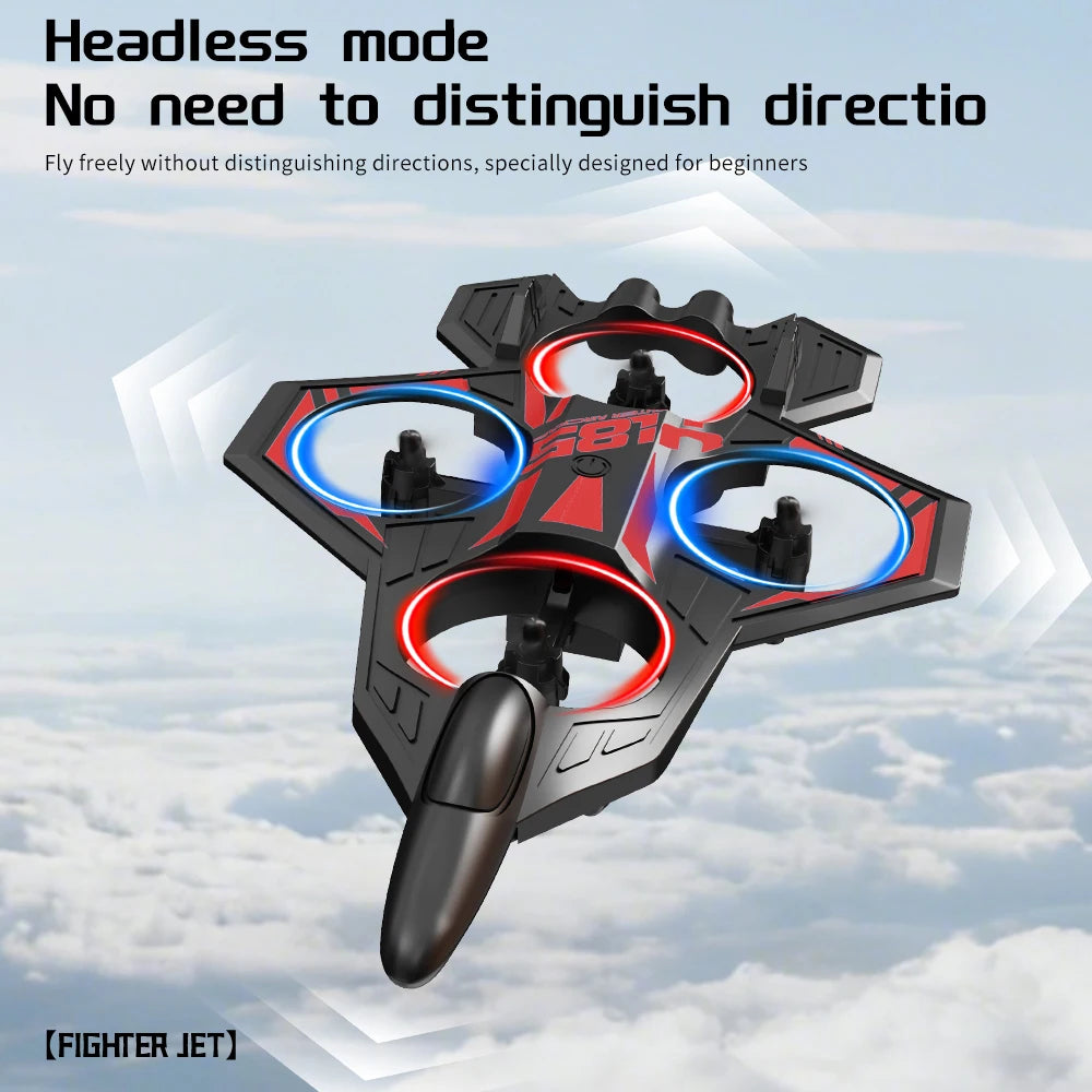YL86 RC Plane with Camera Helicopter Three speed switching Aircraft Rolling at 360 ° Hover at Fixed Height RC Fighter Drone Toys