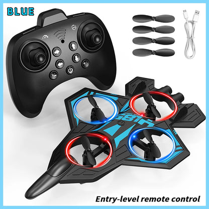 YL86 RC Plane with Camera Helicopter Three speed switching Aircraft Rolling at 360 ° Hover at Fixed Height RC Fighter Drone Toys