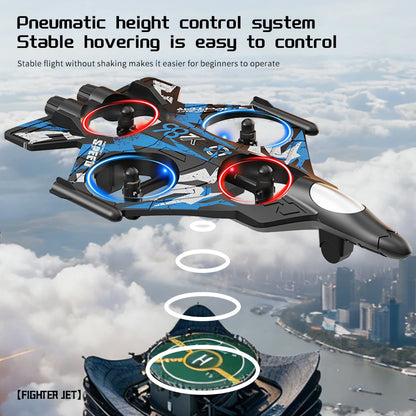 YL86 RC Plane with Camera Helicopter Three speed switching Aircraft Rolling at 360 ° Hover at Fixed Height RC Fighter Drone Toys
