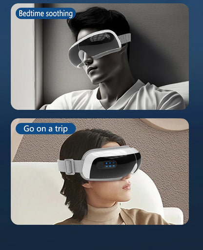 Electric Eye Massager 4D Music Hot Compress Air Bag Pressure Vibration Massage Eye Care Instrument Relief Fatigue Improve Sleep