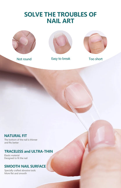 Nailpop 20g Soft Fake Nail Tips Gel Glue Polish Soak Off UV LED Nail Art Gel Short False Nail Extension Function Adhesive Gel