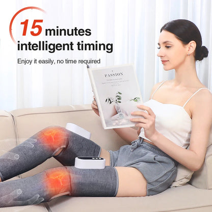 Electric Leg Massager Thigh Calf Air Compression Massager 3 Modes 360° All-Round Wrap Massage Leg Muscle Improve Calf Edema