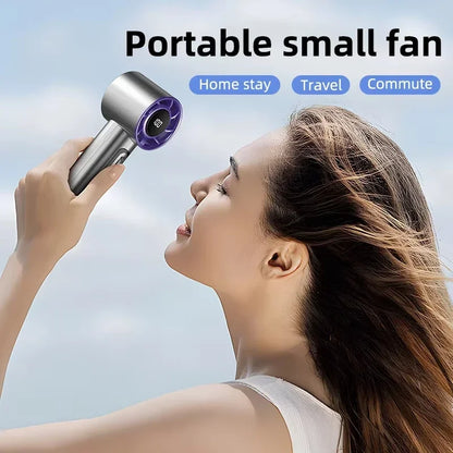 Xiaomi 2026 Handheld Turbo Fan R2 With Led Display And 100 Gears Wind Speed Usb Charging Small Wind Cannon High Speed
