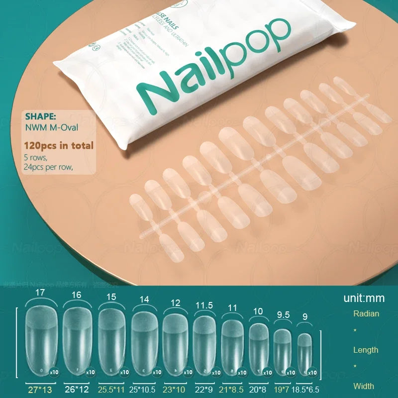 Nailpop 20g Soft Fake Nail Tips Gel Glue Polish Soak Off UV LED Nail Art Gel Short False Nail Extension Function Adhesive Gel