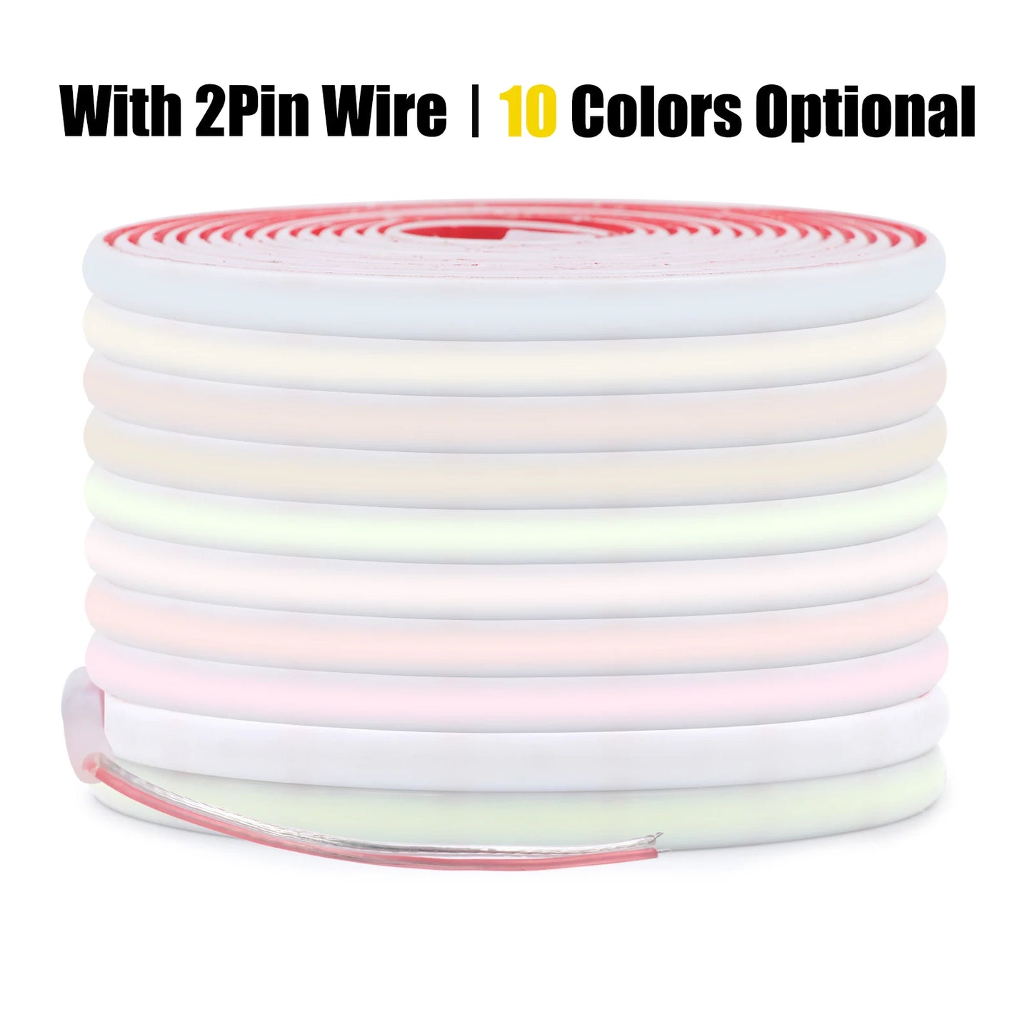 IP68 Waterproof COB LED Neon Strip Lights DC12V 320Leds/M High Brightness 3000K 4000K 6000K Red Blue Green Purple Pink Ice Blue