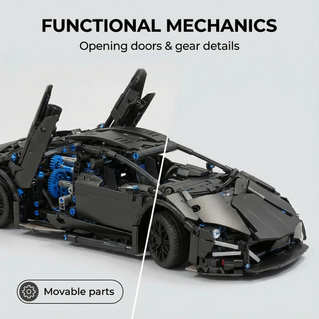 Over 1,000 pieces with stylish and cool designs, full of mechanical flair. Sleek body design. Perfect for birthdays, New Year’s