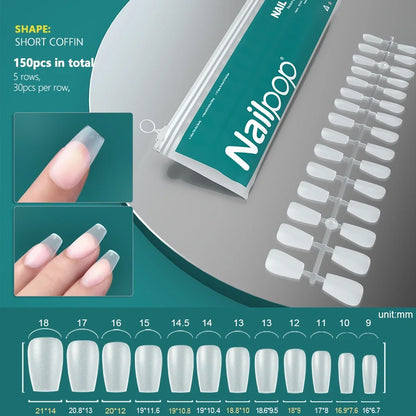 Nailpop 20g Soft Fake Nail Tips Gel Glue Polish Soak Off UV LED Nail Art Gel Short False Nail Extension Function Adhesive Gel
