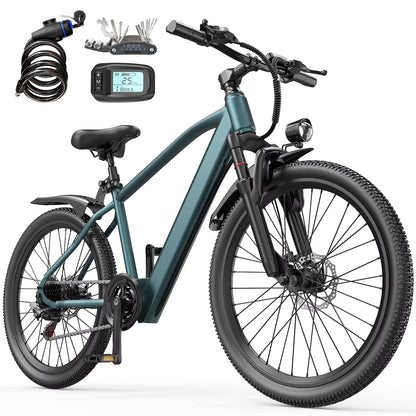 Aairsk GT300 Adult E-bike 250W Motor 36V 10Ah Battery Electric Bike 26 Inch Fat Tire E-Mountain bike Off-road Electric bicycle