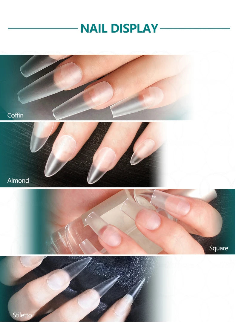 Nailpop 20g Soft Fake Nail Tips Gel Glue Polish Soak Off UV LED Nail Art Gel Short False Nail Extension Function Adhesive Gel