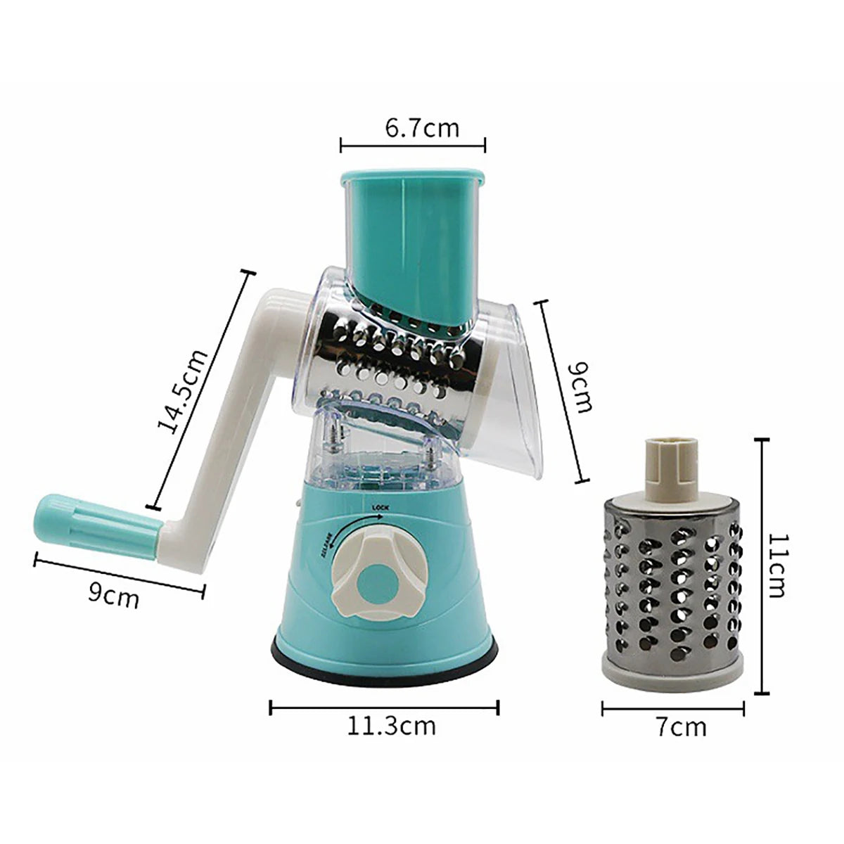 Household Multifunctional  Roller Vegetable Cutter Hand Crank Kitchen  Grater Cheese Peanut Cookie Chopper tools