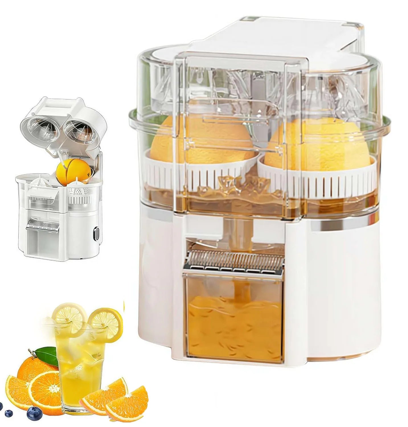 Double-head Electric Juicer Food Blender Automatic Slag Juice Separation Household Juice Squeezer Mixer 2026 New