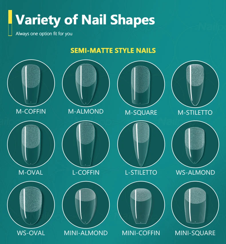 Nailpop 20g Soft Fake Nail Tips Gel Glue Polish Soak Off UV LED Nail Art Gel Short False Nail Extension Function Adhesive Gel