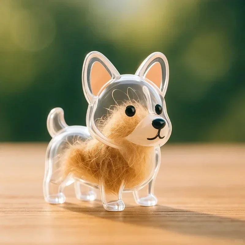 Dog Cat Hair Keychain Fur Container To Fill with Key Ring Accessories Capsule Pendant Storage Bag Pet Put in Keepsake Poodle