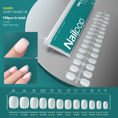 Nailpop 20g Soft Fake Nail Tips Gel Glue Polish Soak Off UV LED Nail Art Gel Short False Nail Extension Function Adhesive Gel