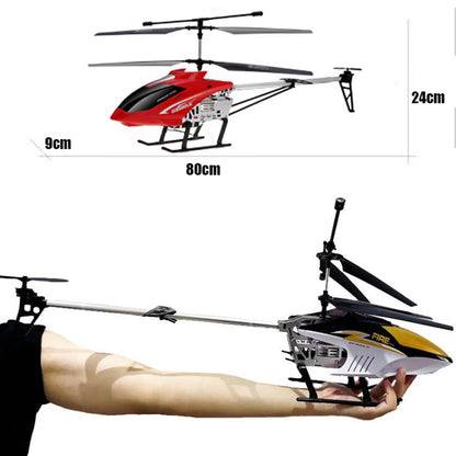 Rc Drone Large Remote Control Helicopter 80cm 2.4G 3.5CH Extra Durable Copter Toys Kids Dron Model Outdoor Aircraft Helicoptero