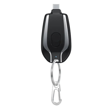 Mini Power Bank Key Ring 1500mAh Type-C Portable Keychain Charger External Spare Battery Pack for Iphone Xiaomi HUAWEI Powerbank