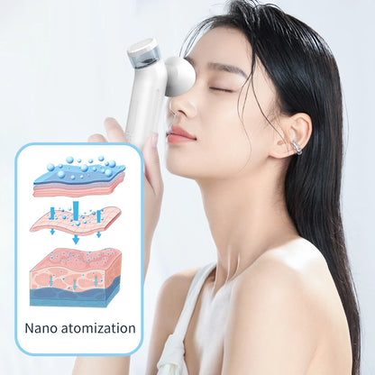 Electric Eye Massager with Nano Steam Hot Compress  and Moisturizing Spray Eye Massage Device for Eye Fatigue Relief and Care