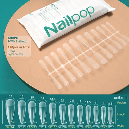 Nailpop 20g Soft Fake Nail Tips Gel Glue Polish Soak Off UV LED Nail Art Gel Short False Nail Extension Function Adhesive Gel