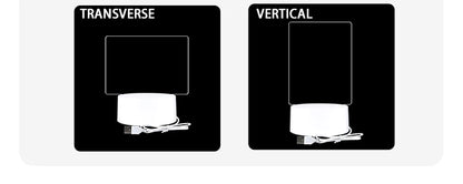 Creative LED Writing Board Notepad, 3D Visual Desk Lamp, Girlfriend Gift, Handmade Writing Board Decorative Ornament Acrylic
