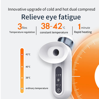 Electric Eye Massager with Nano Steam Hot Compress  and Moisturizing Spray Eye Massage Device for Eye Fatigue Relief and Care
