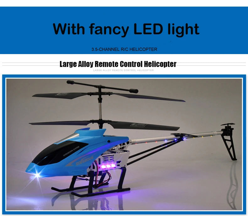 Rc Drone Large Remote Control Helicopter 80cm 2.4G 3.5CH Extra Durable Copter Toys Kids Dron Model Outdoor Aircraft Helicoptero