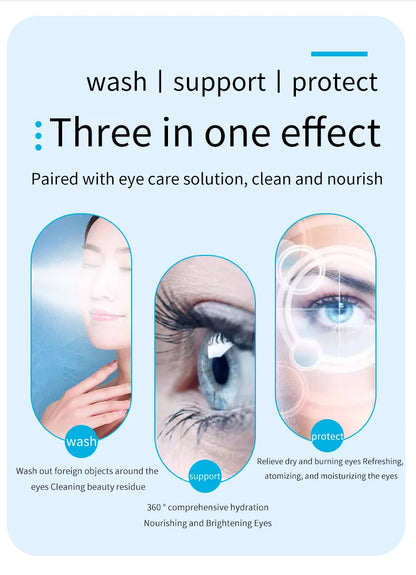 Electric Eye Massager with Nano Steam Hot Compress  and Moisturizing Spray Eye Massage Device for Eye Fatigue Relief and Care