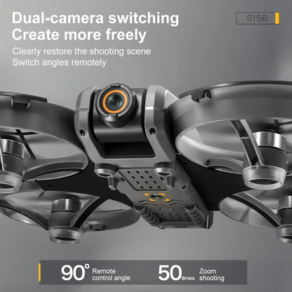 2025 New S156 Drone with Screen Brushless Optical Stream Positioning Quadcopter with Camera FPV Traverser Novice Toy Airplane
