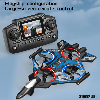 YL86 RC Plane with Camera Helicopter Three speed switching Aircraft Rolling at 360 ° Hover at Fixed Height RC Fighter Drone Toys