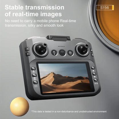 2025 New S156 Drone with Screen Brushless Optical Stream Positioning Quadcopter with Camera FPV Traverser Novice Toy Airplane
