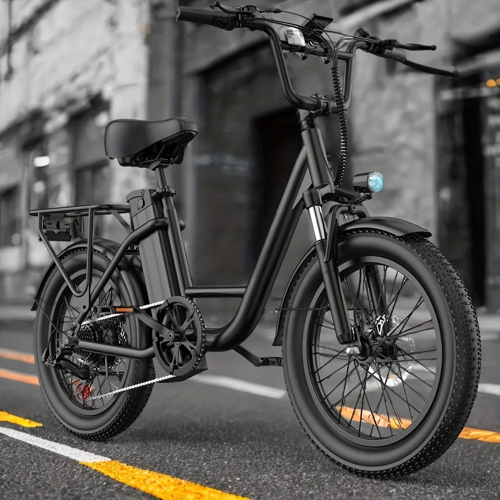 URLIFE E20 ,20-inch Fat Tire city ebike,adult E-bike 250W 48V 13Ah battery commute Electric Bike