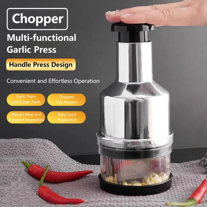 Garlic Press Kitchen Garlic Mincer Manual Crusher Garlic Masher Multi-Function Vegetable Cutter Household Garlic Cutter 2026