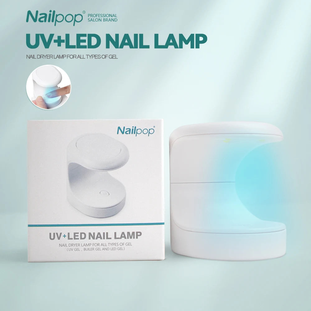 Nailpop 20g Soft Fake Nail Tips Gel Glue Polish Soak Off UV LED Nail Art Gel Short False Nail Extension Function Adhesive Gel