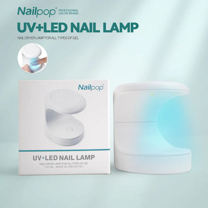Nailpop 20g Soft Fake Nail Tips Gel Glue Polish Soak Off UV LED Nail Art Gel Short False Nail Extension Function Adhesive Gel