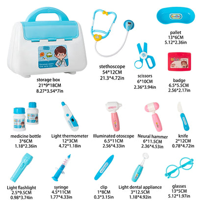 Children Playing House, Little Doctor Toys, Stethoscope, Medical Kit, Male And Female Gifts, Role-Playing, Simulated Nurse Toys