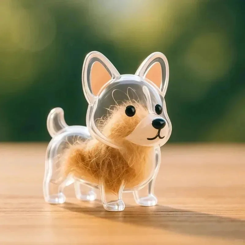 Dog Cat Hair Keychain Fur Container To Fill with Key Ring Accessories Capsule Pendant Storage Bag Pet Put in Keepsake Poodle