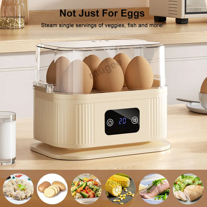 Electric Egg Cooker Mini Automatic Egg Boiler Multifunctional Breakfast Cooking Steamer Kitchen Eggs Poacher Machine With Timer