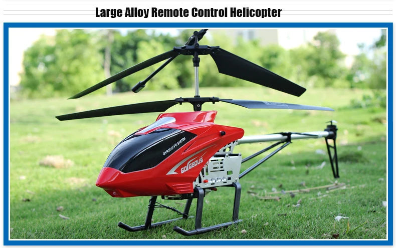 Rc Drone Large Remote Control Helicopter 80cm 2.4G 3.5CH Extra Durable Copter Toys Kids Dron Model Outdoor Aircraft Helicoptero