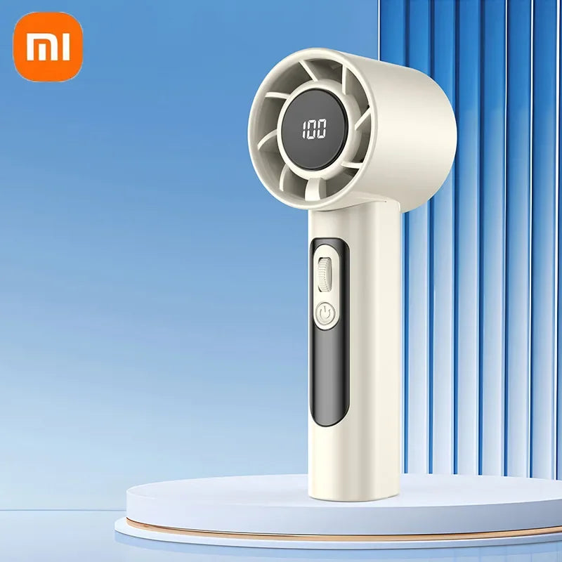 Xiaomi 2026 Handheld Turbo Fan R2 With Led Display And 100 Gears Wind Speed Usb Charging Small Wind Cannon High Speed