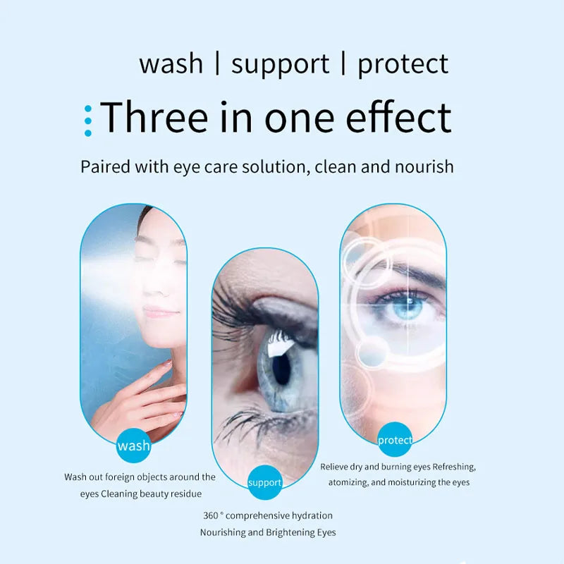 Electric Eye Massager with Nano Steam Hot Compress  and Moisturizing Spray Eye Massage Device for Eye Fatigue Relief and Care