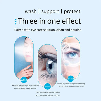 Electric Eye Massager with Nano Steam Hot Compress  and Moisturizing Spray Eye Massage Device for Eye Fatigue Relief and Care