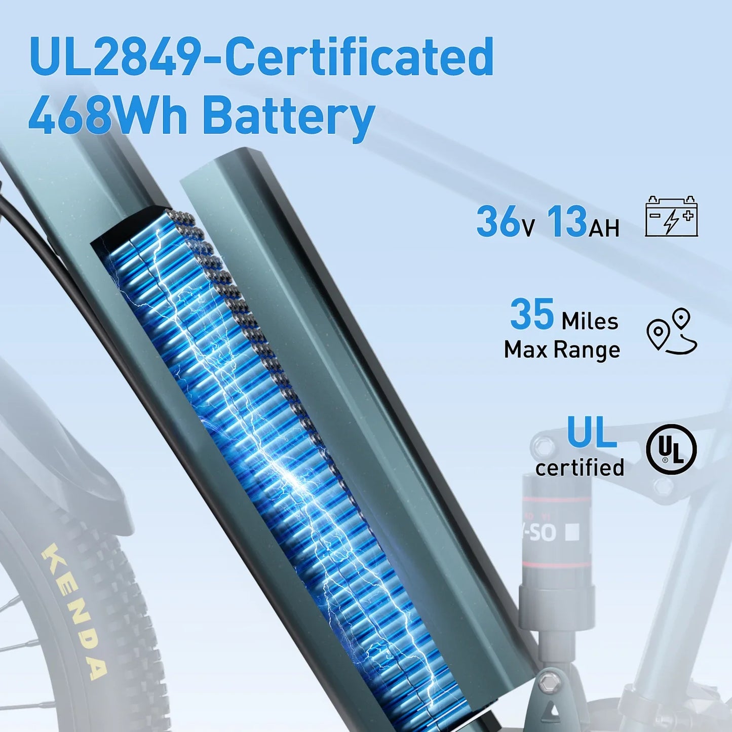Aairsk GT900 Ebike 250W Motor 36V 13AH Battery Electric Bicycle Mountain OffRoad Full Suspension Adult 26Inch Tire Electric Bike