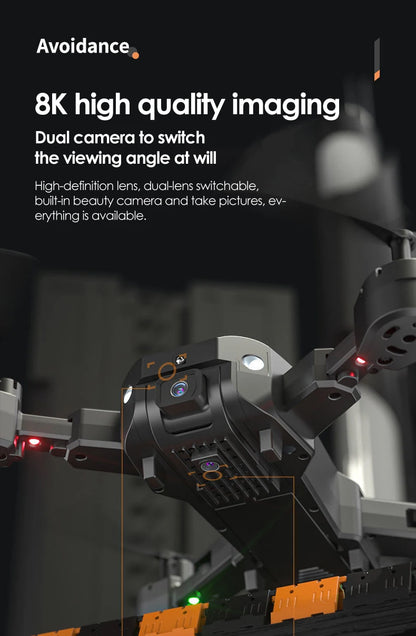 Drone 8K Professional Drones 4K HD Aerial Photography Obstacle Avoidance Quadcopter Helicopter RC Distance 3000M